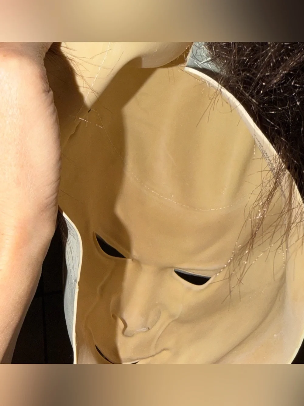 Halloween II Michael Myers Latex Rubber Mask Blood Tears horror Movie Costume OS